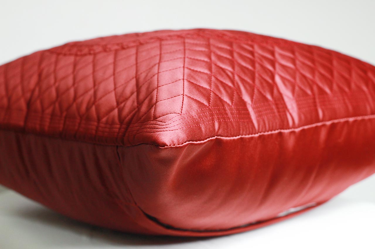 Quilted Vineyard Cushion Cover (16*16 Inches)  Set of 2 Pc